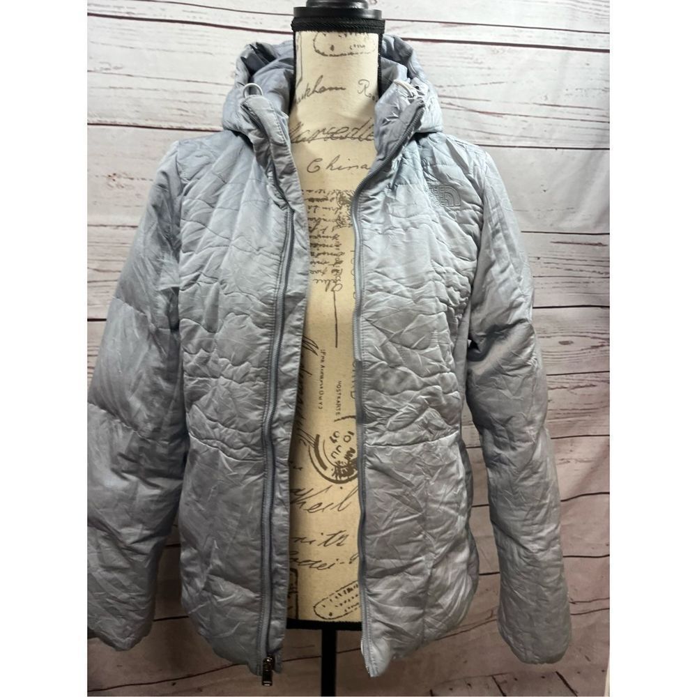Northface medium light gray 550โ coat